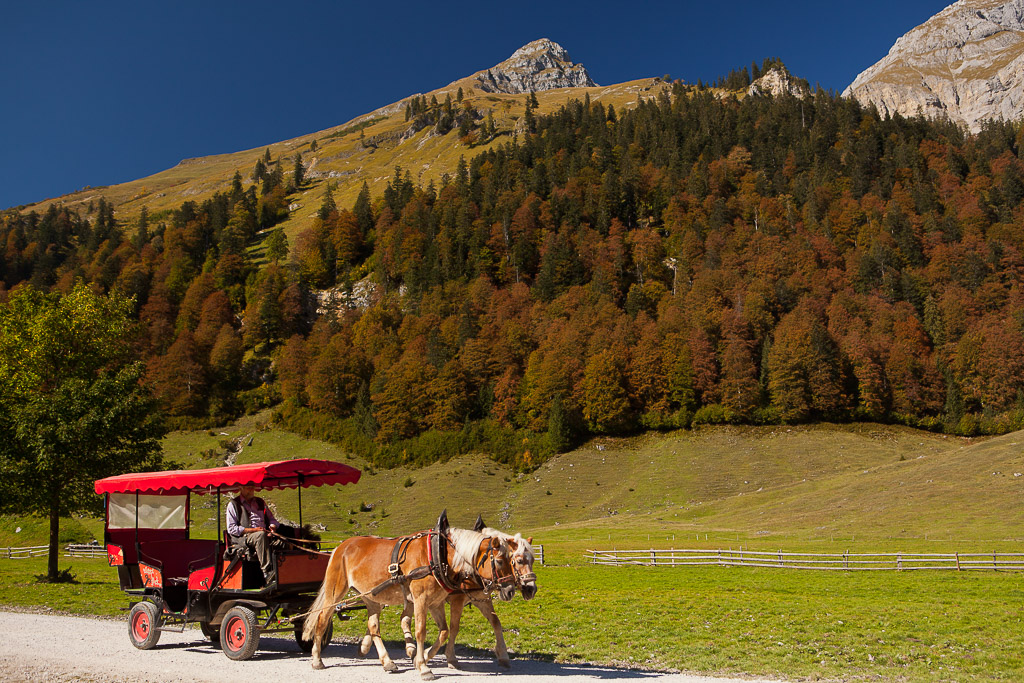 Herbstfarben in der Eng, ein Karwendeltal