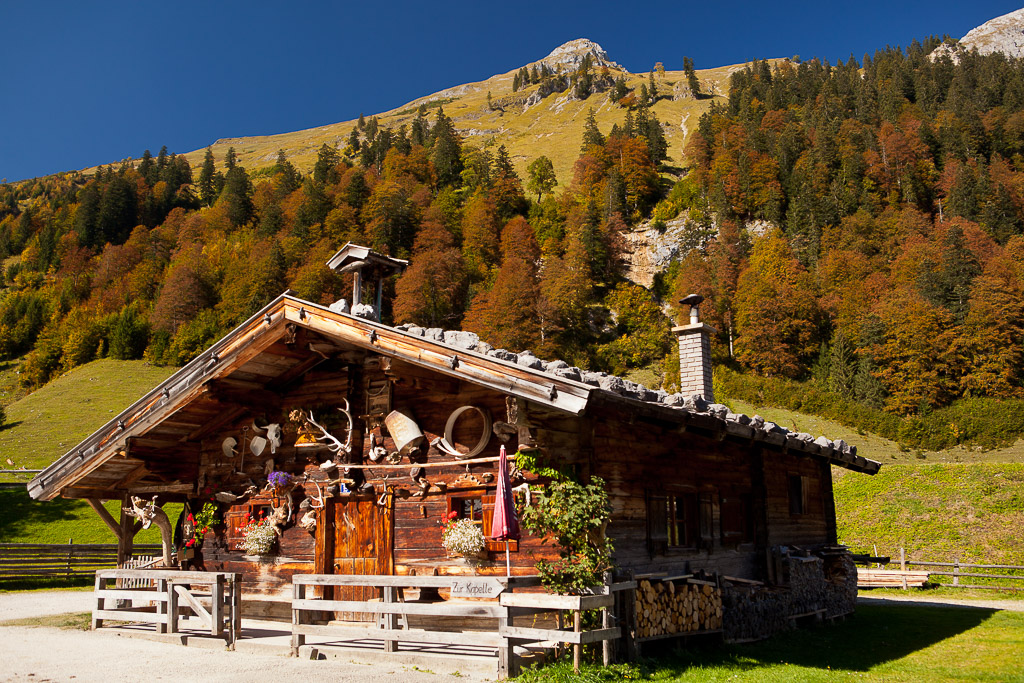 Herbstfarben in der Eng, ein Karwendeltal