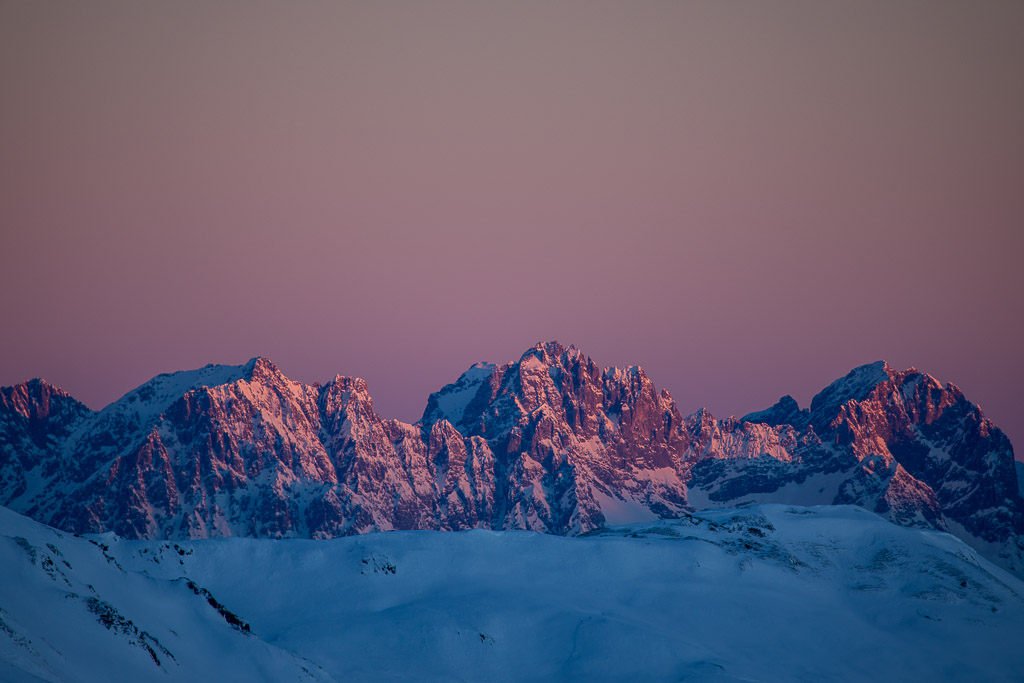 Sonnenaufgang am Wildkogel