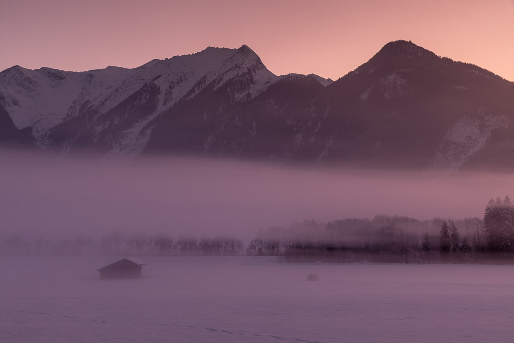 Winterabend im Sulzbachtal