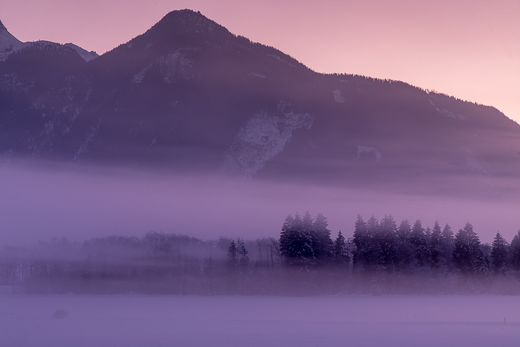 Winterabend im Sulzbachtal