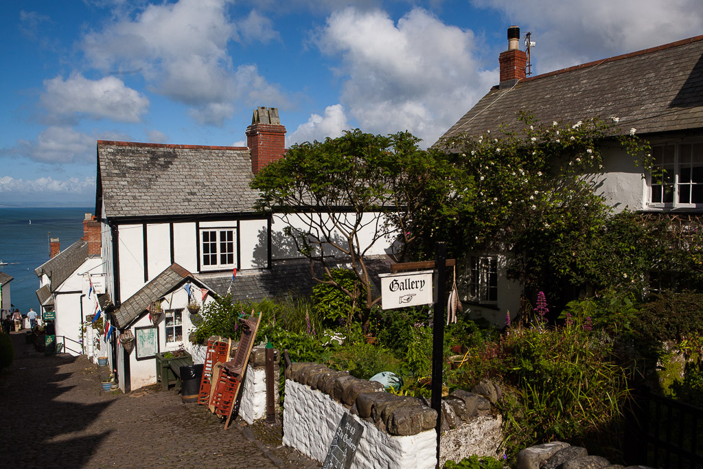 Rundgang durch den Fischerort Clovelly, westliches Devon