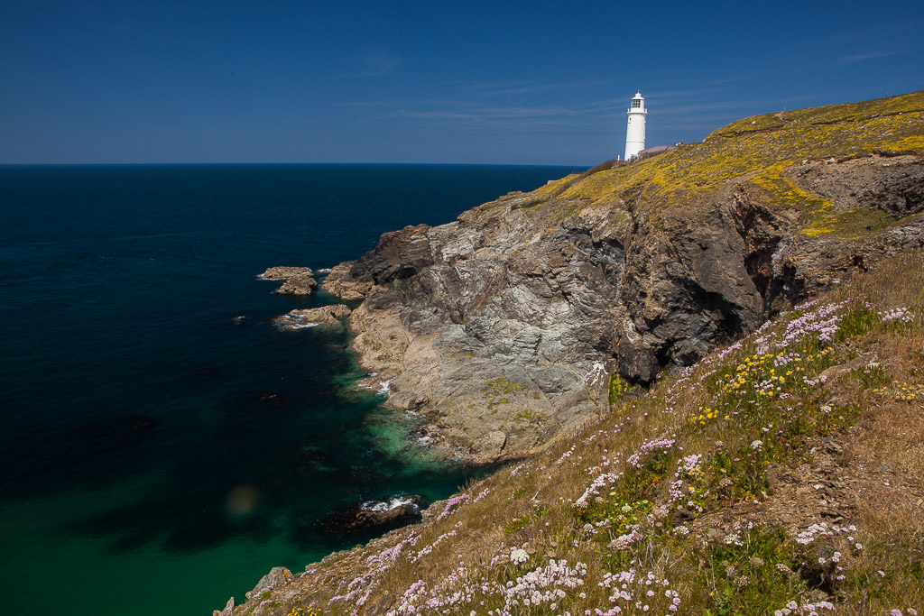 Leuchtturm am Trevose Head, Cornwall