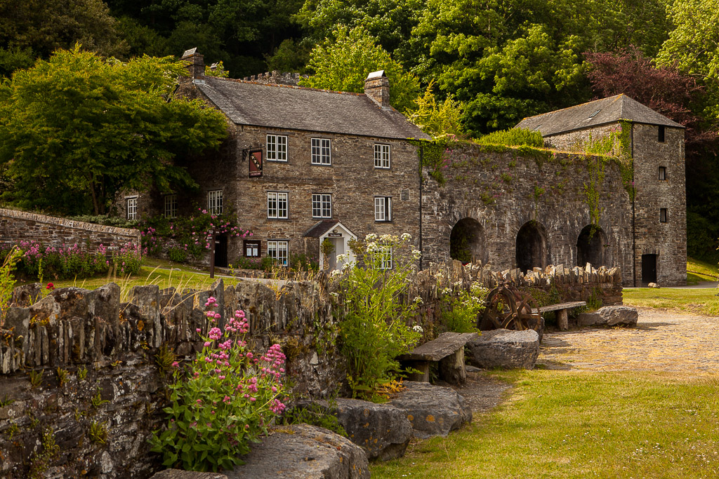 Hafenanlagen bei Cotehele Quay, Rver Tamar, Cornwall, UK