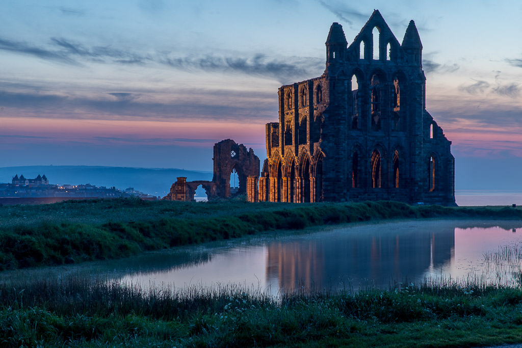 Sunset an der Whitby Abbey