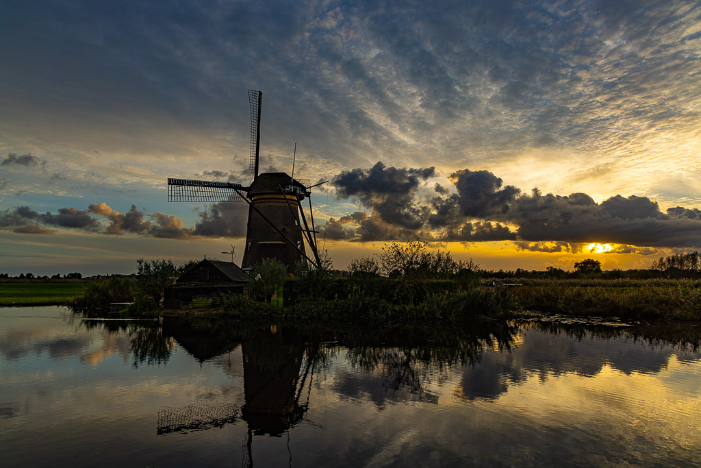 Abend am Kinderdijk