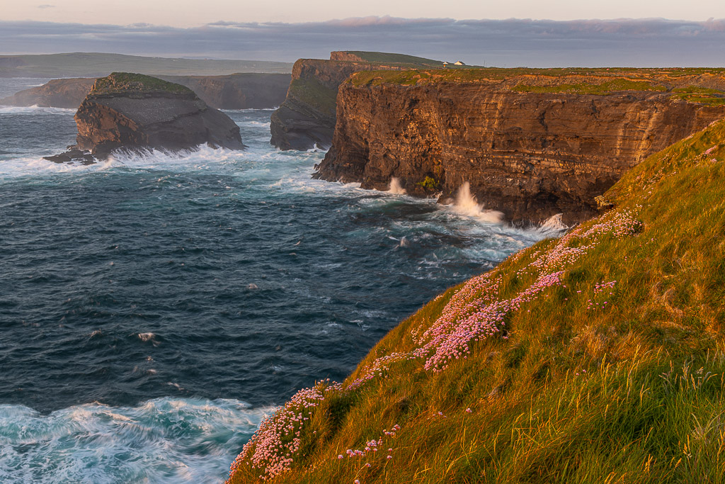 Sunset an den Kilkee Cliffs