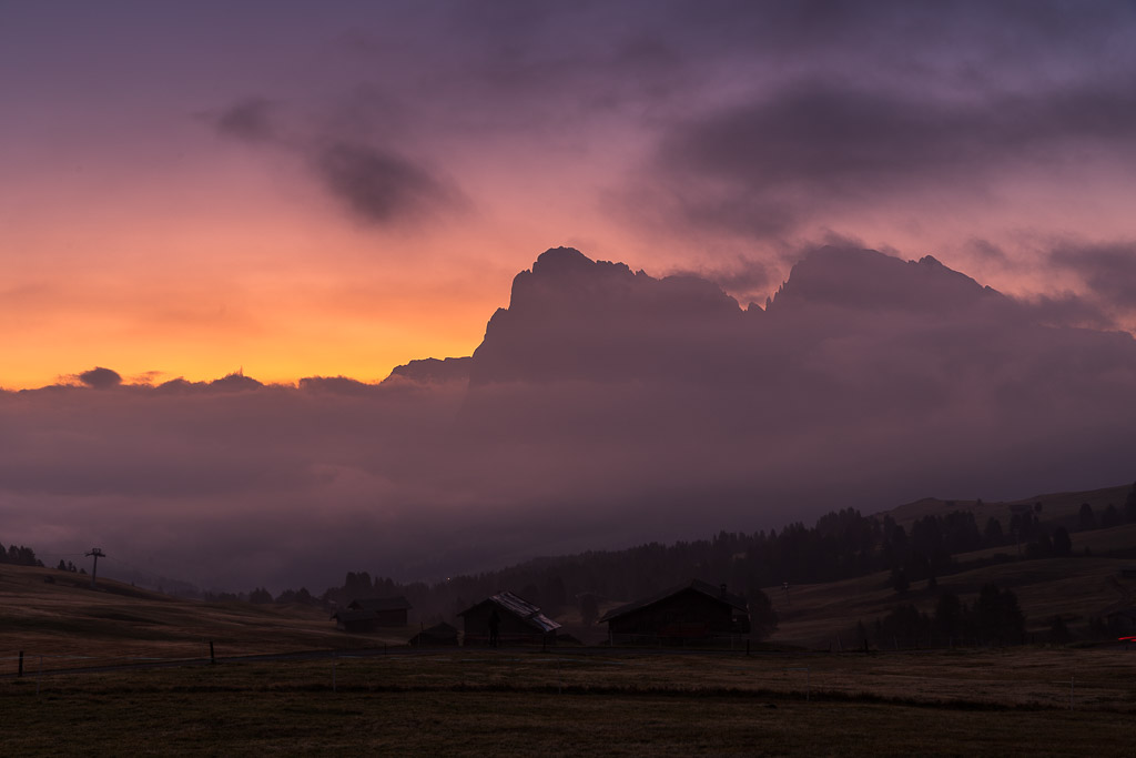 Sunrise auf der Seiseralm