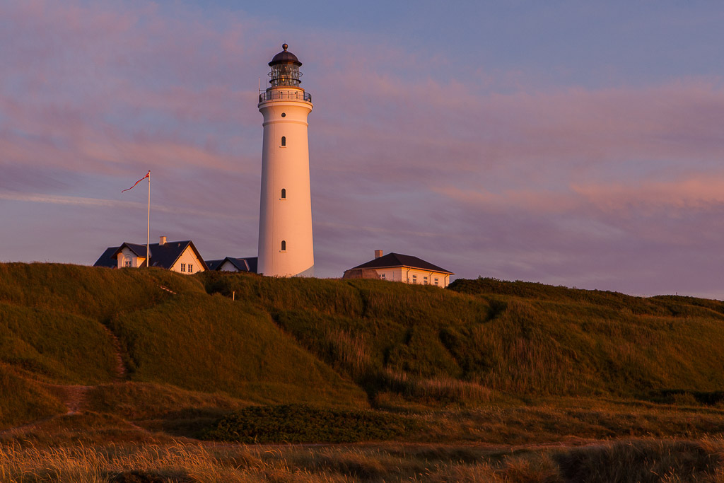 Sunset am Leuchturm in Hirtshals