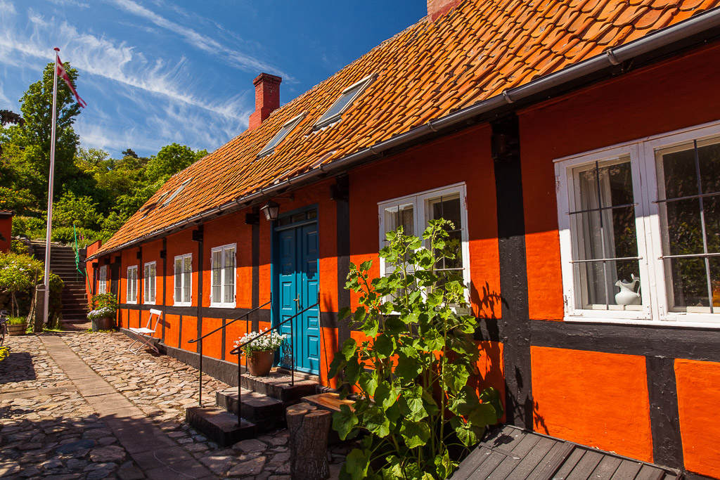 Hafen und Altstadt in Guthjem, Bornholm