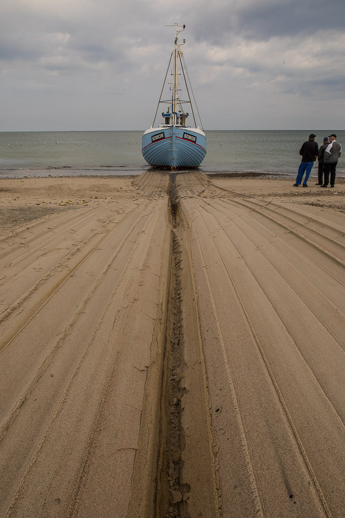 Fischer am Hafen