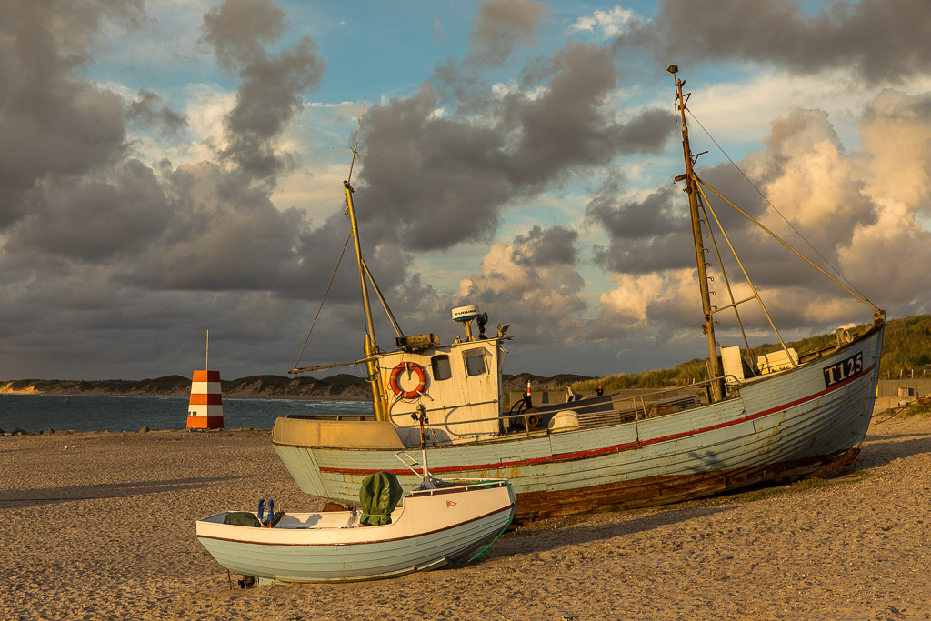 Abend am Hafen Vorupoer
