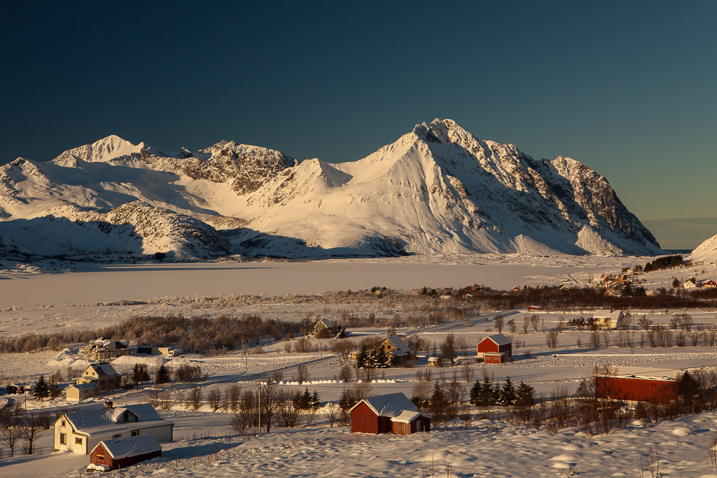 Panorama an der E10 zwischen Svolvaer und Leknes