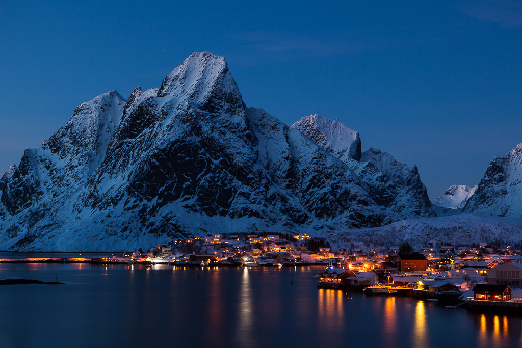 Abendstimmung und blaue Stunde in Reine