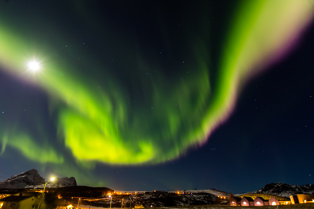 Nordlicht über Borg