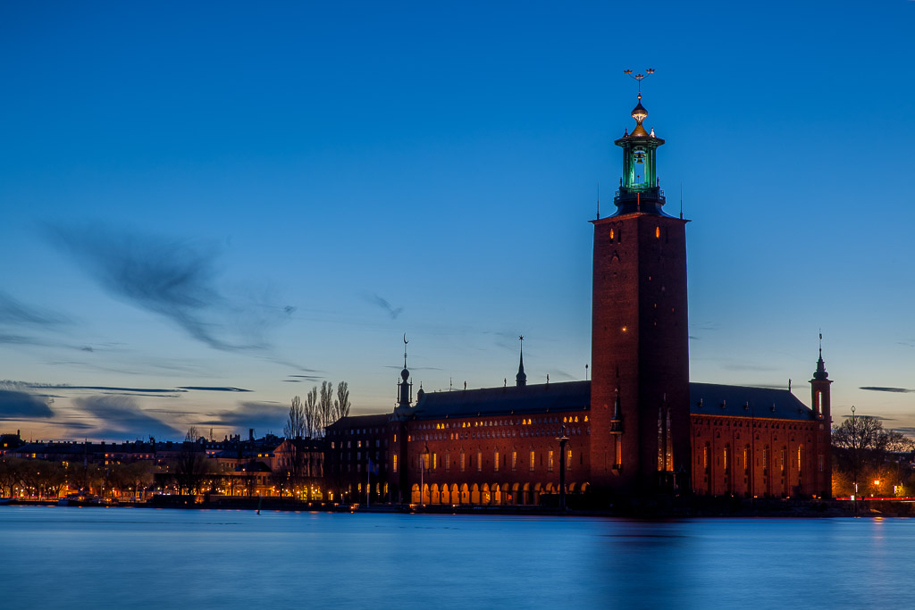 Abendstimmung am Stadthaus