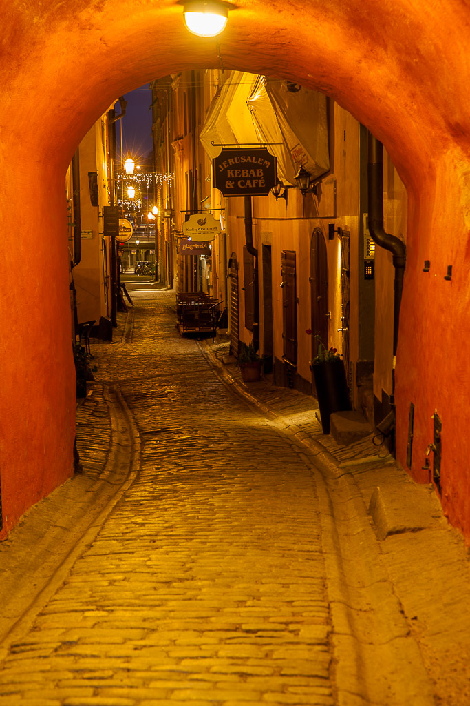 Gamla Stan am Abend