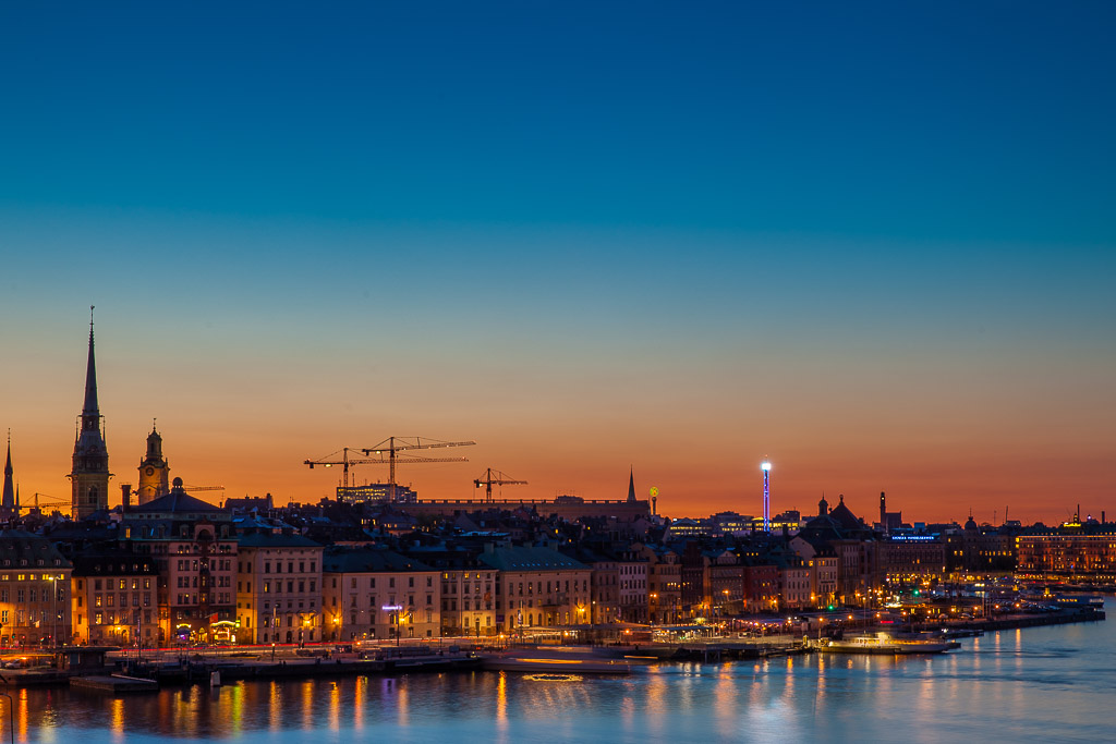 Gamla Stan zur blauen Stunde