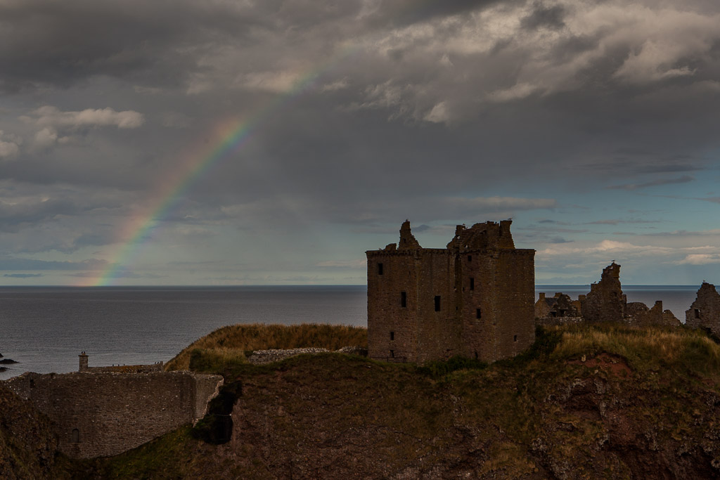 Dunnottar Castle im Abendlicht