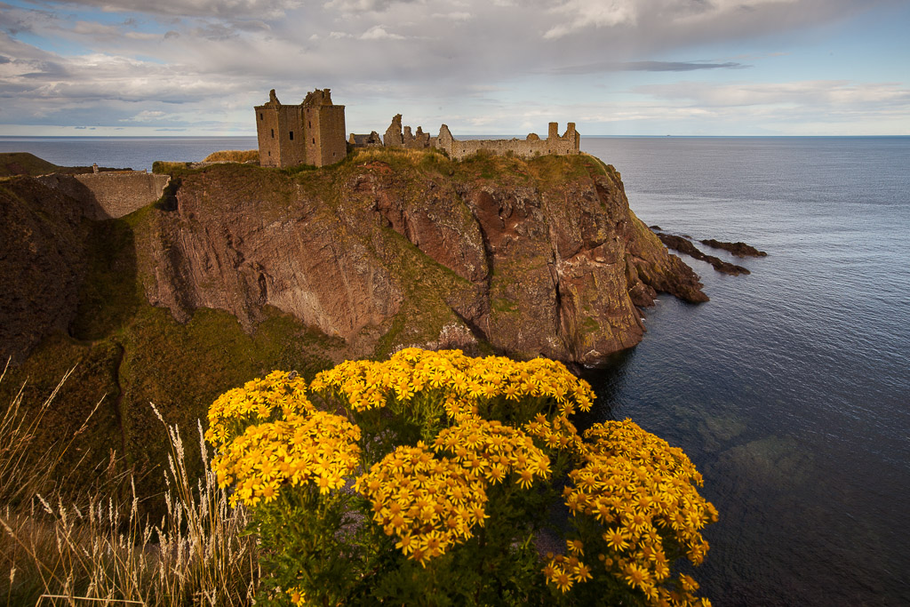 Dunnottar Castle im Abendlicht