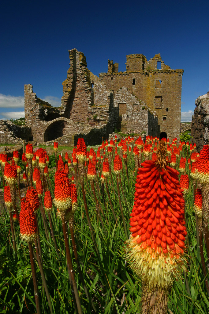 Dunnottar Castle on Scotlands south east coast is well-known for his dramatic setting on a rock above the sea. But also on the inside ist has to give some very interesting sights to the visitor.