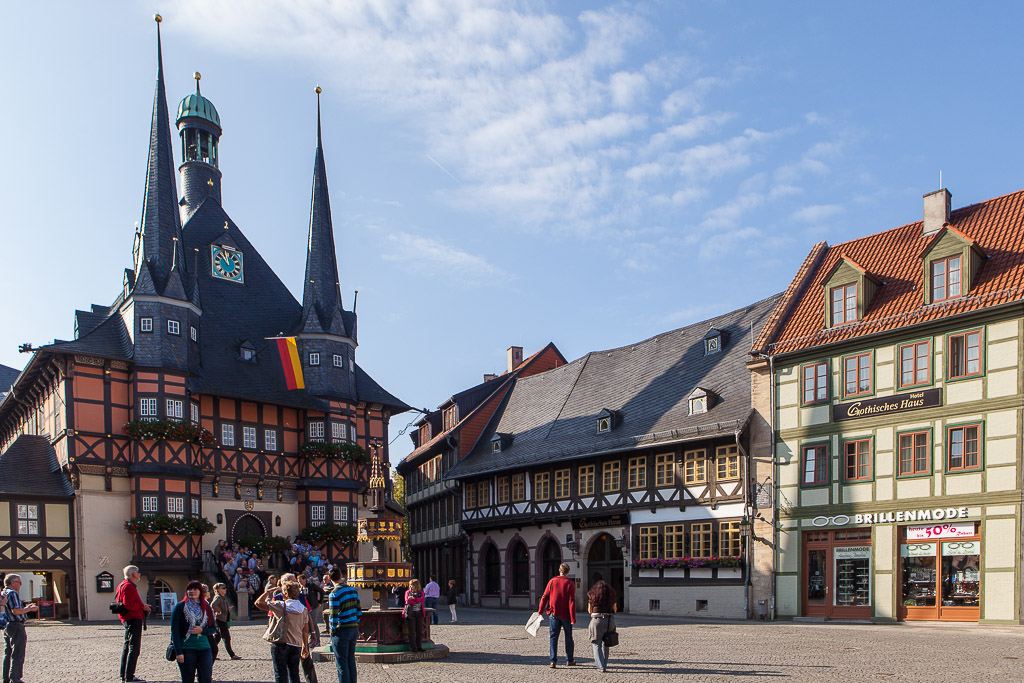 In der Altstadt von Wernigerode am Harz