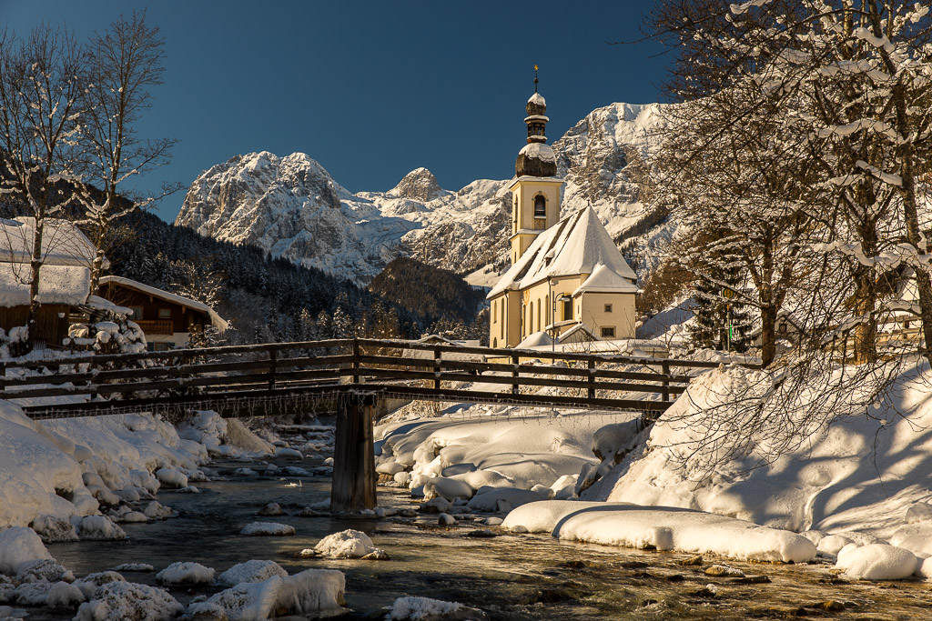 Ramsauer Kirche im Winter