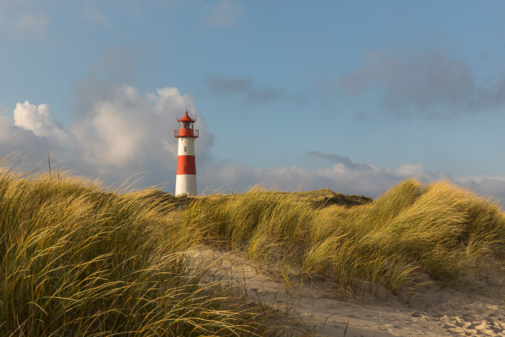 Leuchtturm List Ost in den Dünen