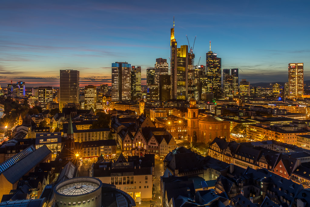 Sunset auf dem Dom Frankfurt