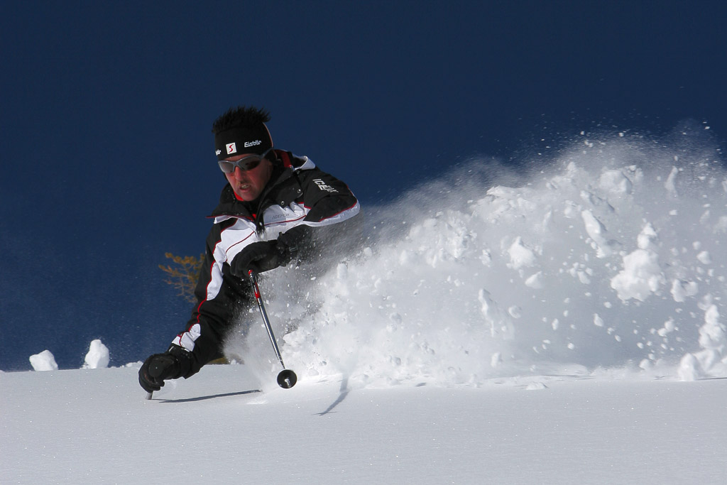 In snow heights of over 2 meters this guy had a lot of fun posing and driving in front of my camera. The action and fun we had during these shootings are unforgettable.