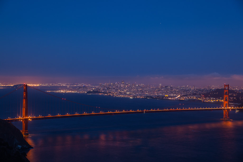 Blaue Stunde in den Marin Headlands