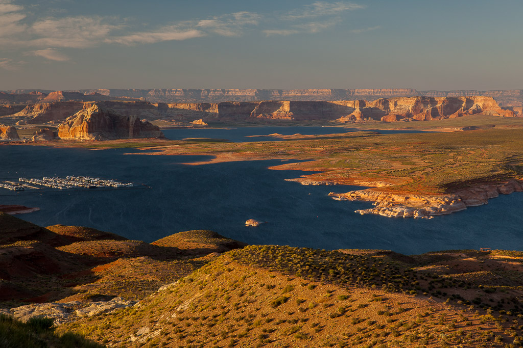 Lake Powell zum Abendlicht