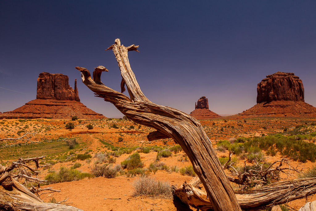 Auf der Parkstraße durch den Monument Valley Tribal Park